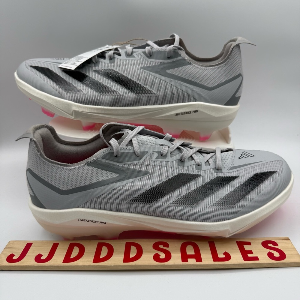 Adidas Adizero Electric+ TPU Baseball Cleats Lucid Pink Gray ID0942 Men’s Sz 12